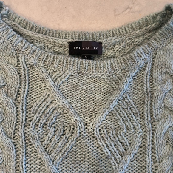 Mint green/gray light weight sweater - Picture 2 of 4